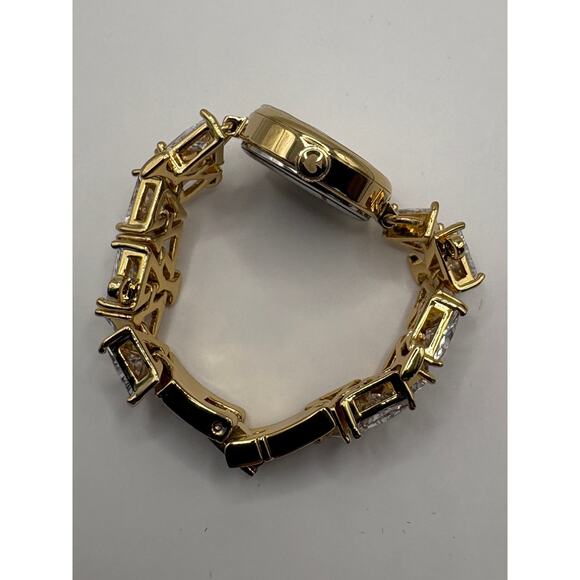 Kate Spade New York Women Watch Gold Trillion Crystal Cocktail Bangle Gold NWT main image 6